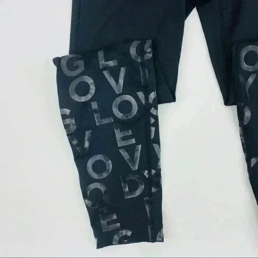 Body Glove Black Active‎ Logo Lined Leggings - Image 7