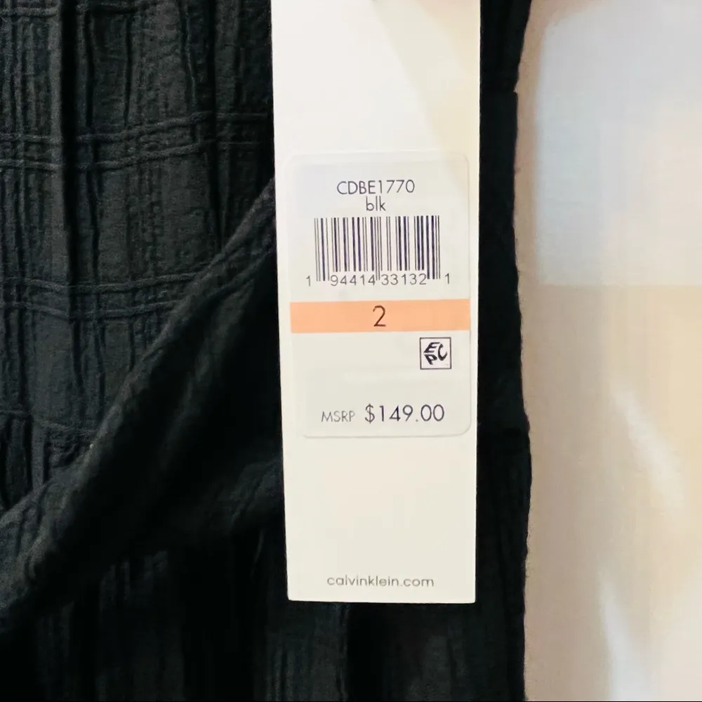 NWT Calvin Klein black Sleeveless Jumpsuit sz 2 - Image 4