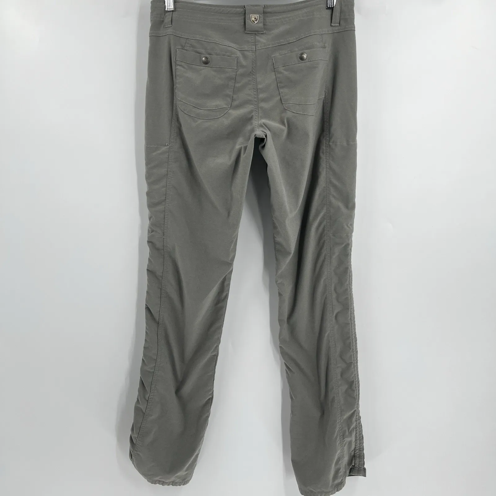 Kuhl Trekr Convertible Pants Pine Ruched Straight Ankle Women's Size 10 Long - Image 8