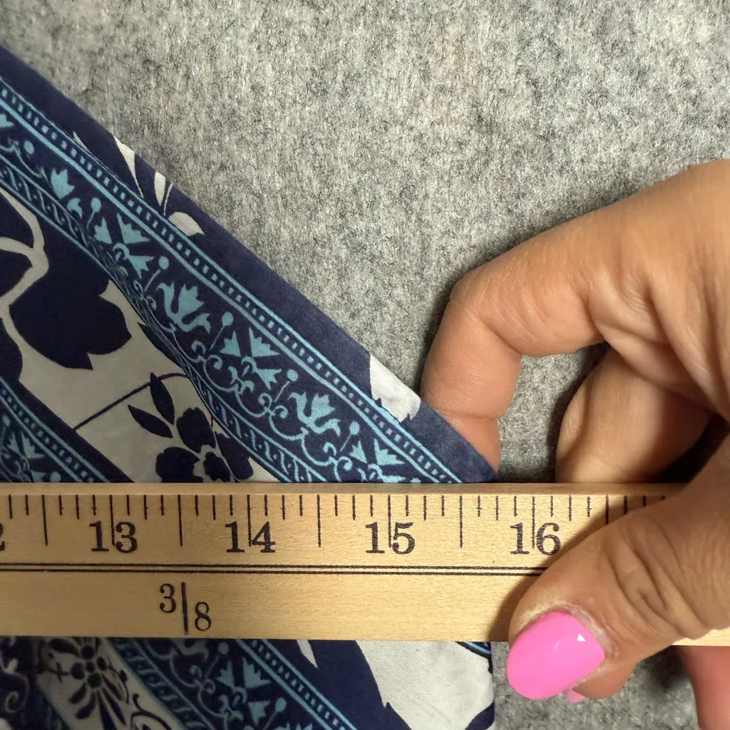 Ann‎ Taylor Loft Women Size 6 Petite Blue Y2K Halter Sleeveless Top - Image 2