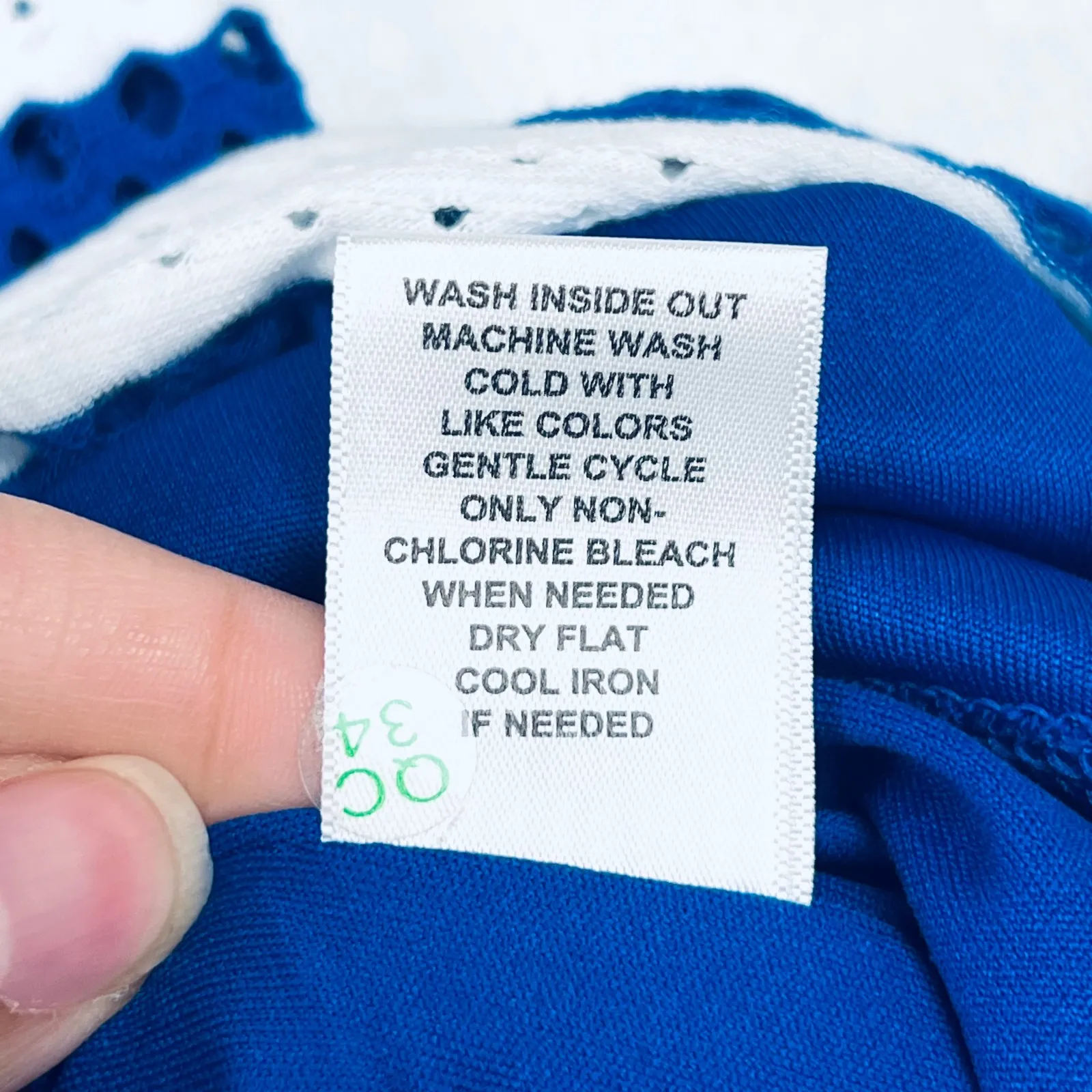 ELLE Blue White‎ Striped Sleeveless Fit and Flare Dress - Size 8 - Image 10