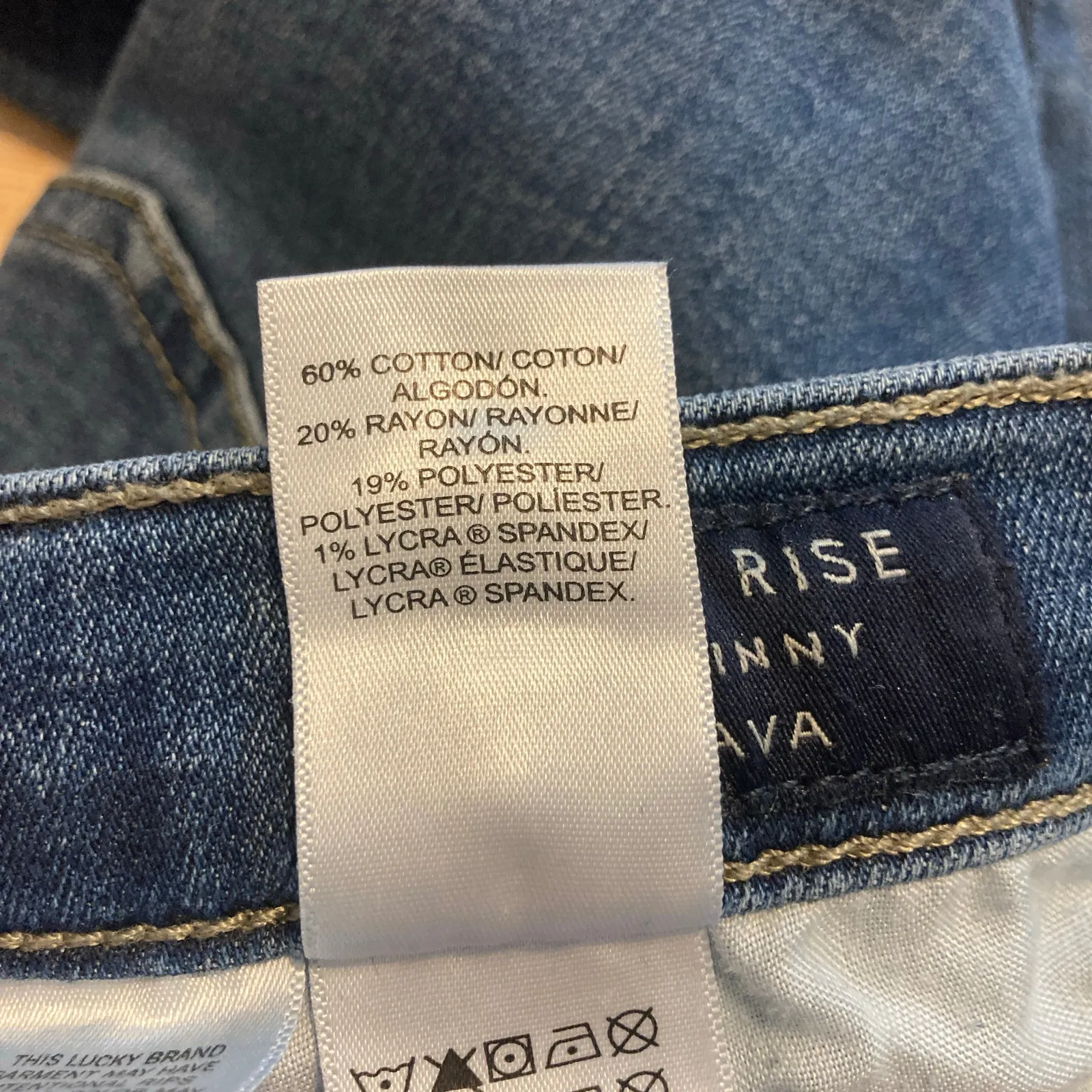 Lucky Brand Ava Blue Denim Mid Rise Skinny Leg Ankle Pants Jeans - Image 12