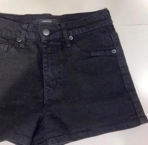 Black Denim Shorts  - Image 3