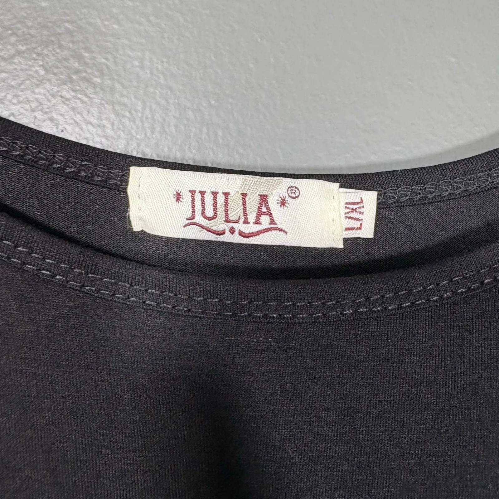 Julia Women's Dopamine Rhinestone Bling Cat Black Top - Image 3