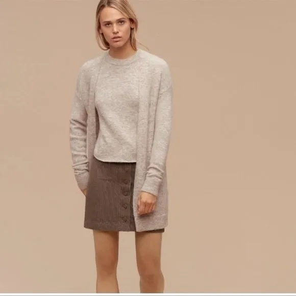 Wilfred‎ Free Aritzia Aronson Open Front Sweater Cardigan Wool Alpaca XXS - Image 15