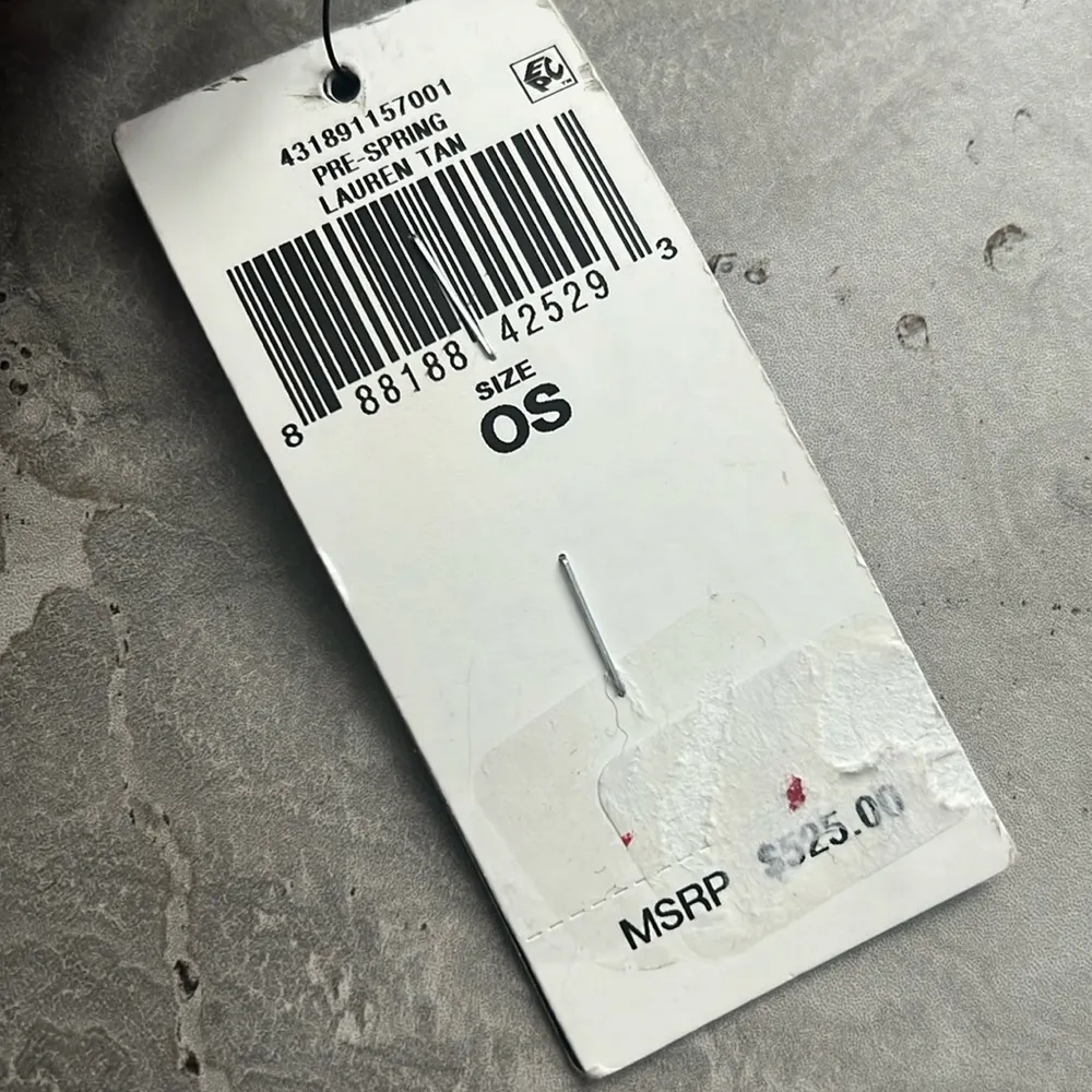 Ralph Lauren Studded Leather Noa Crossbody with Front Pockets, Brown, New w/Tag - Image 14