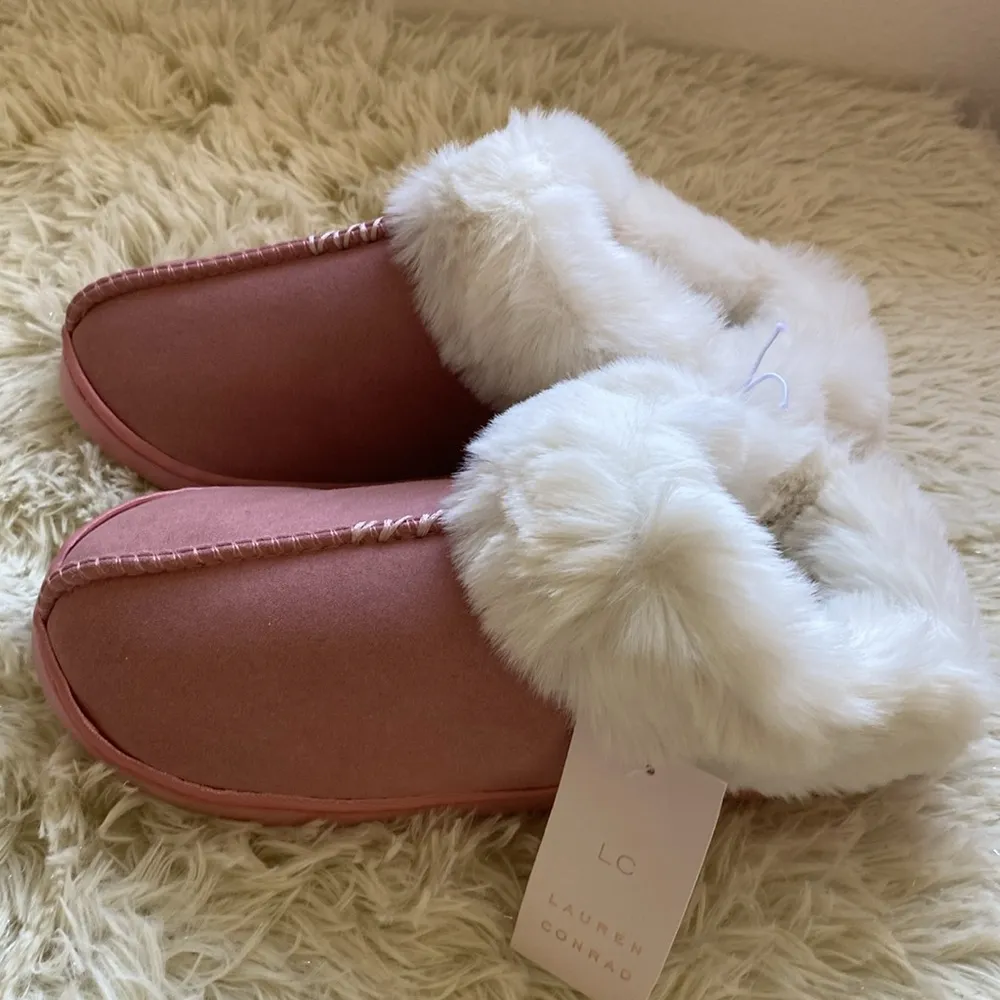Women's LC Lauren Conrad Faux Fur Clog Slippers - Image 3