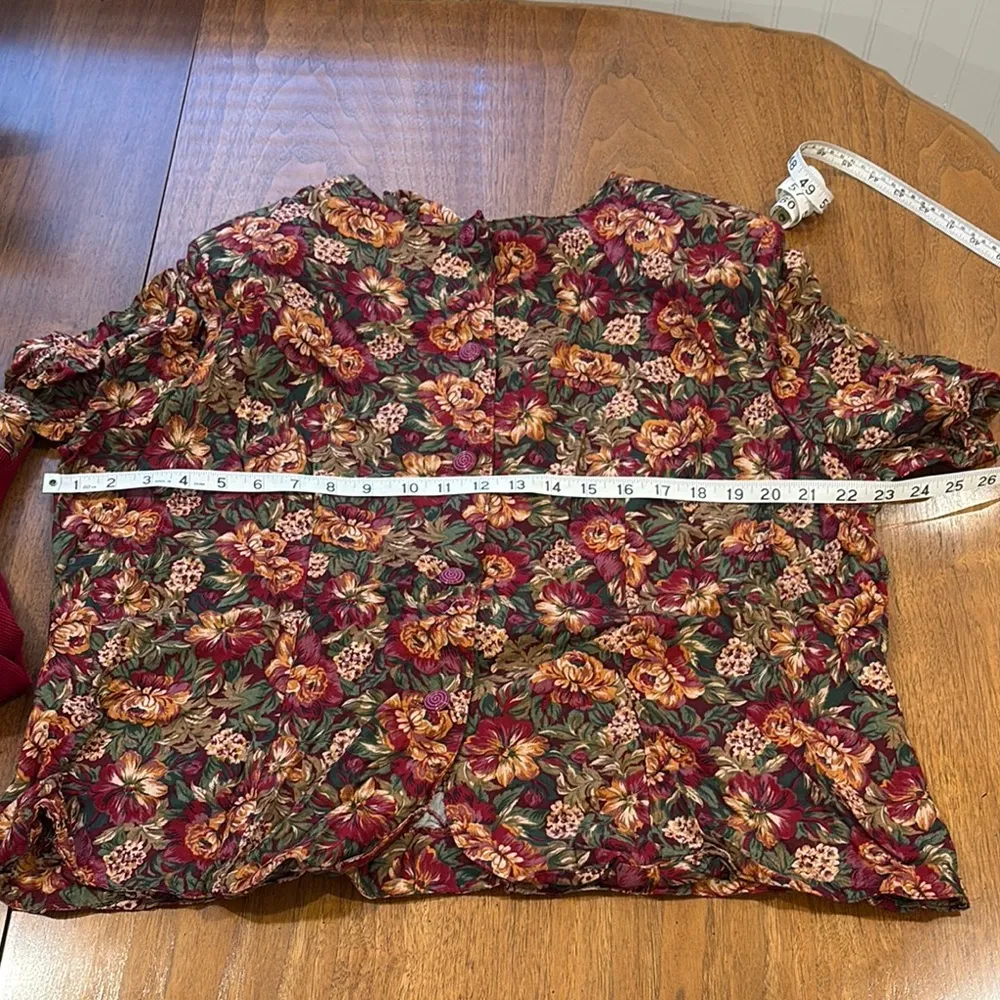 Alfred Dunner Sweater and Blouse Set Red Size 24W - Image 8