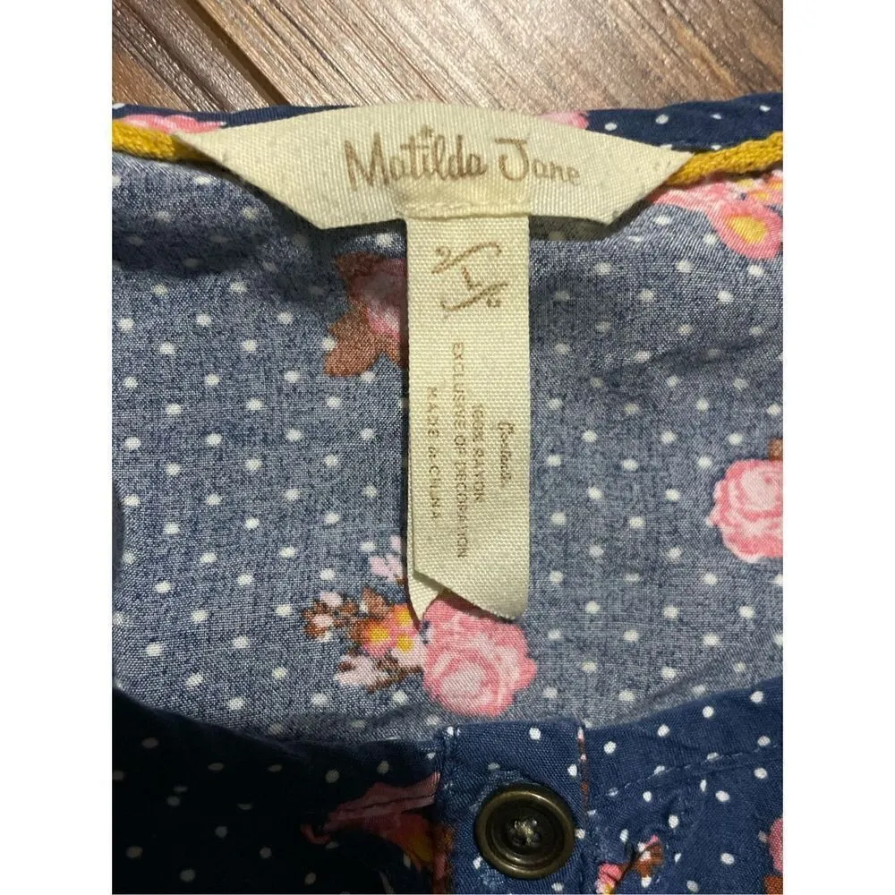 Matilda Jane Brilliant Daydream Dream a Little Dream Floral Polka Dot top Women' - Image 4