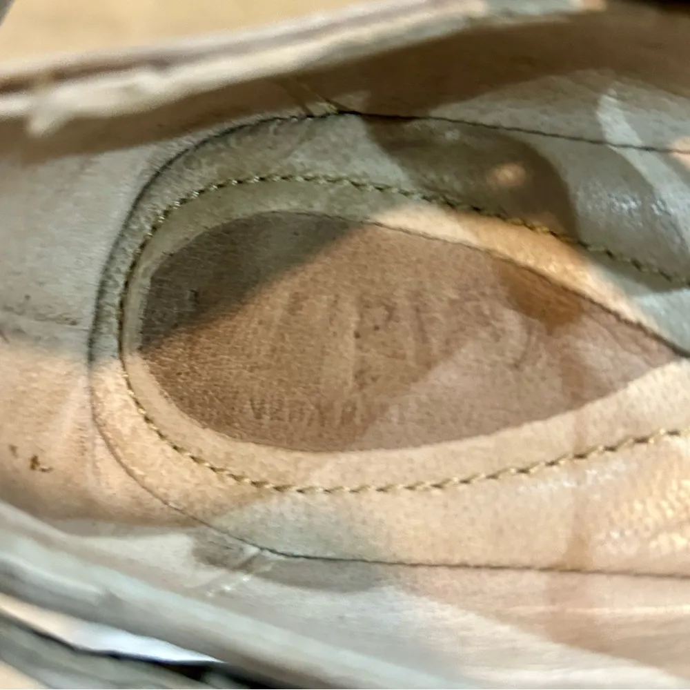 Khrio Women’s Vero Pelle Wedge Buckle Sandals Tan Size 40 Used - Image 6