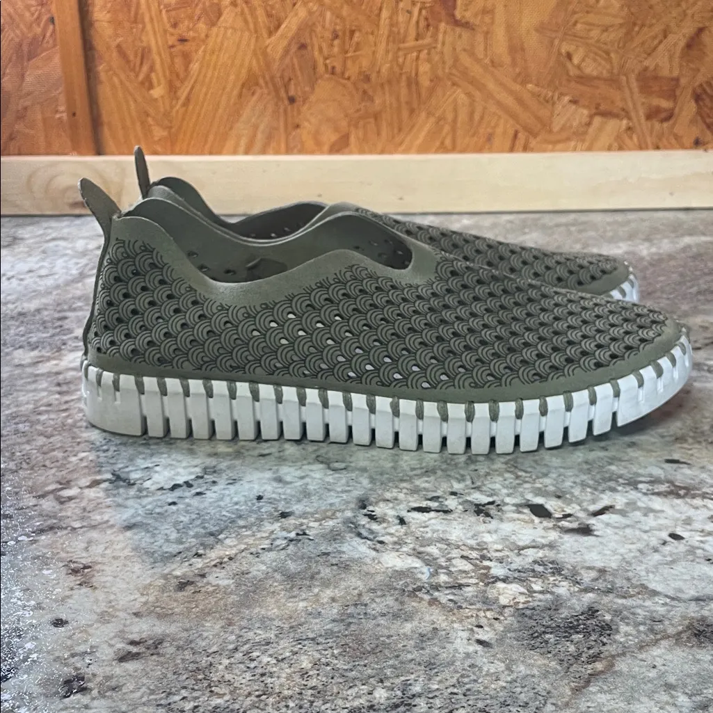 TULIP SLIP ON ARMY ILSE JACOBSEN Size 36 Green - Image 4