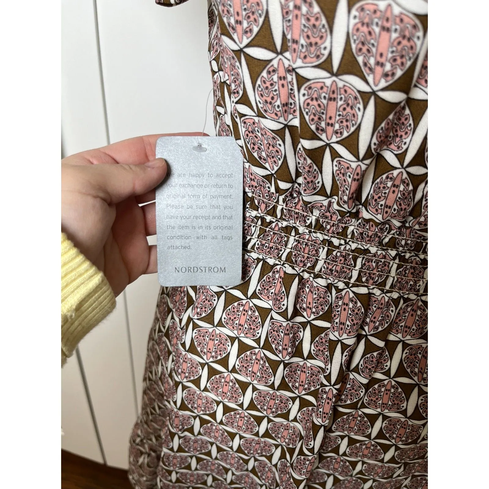 Max Studio Ruffles Trim Flutter Sleeves Dress Size S NWT - Image 8