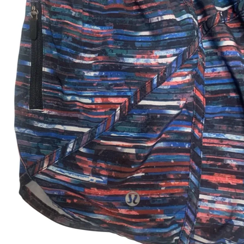 Lululemon Tracker Short V 4" Hinshu Alpine White Multi Size 8 - Image 8