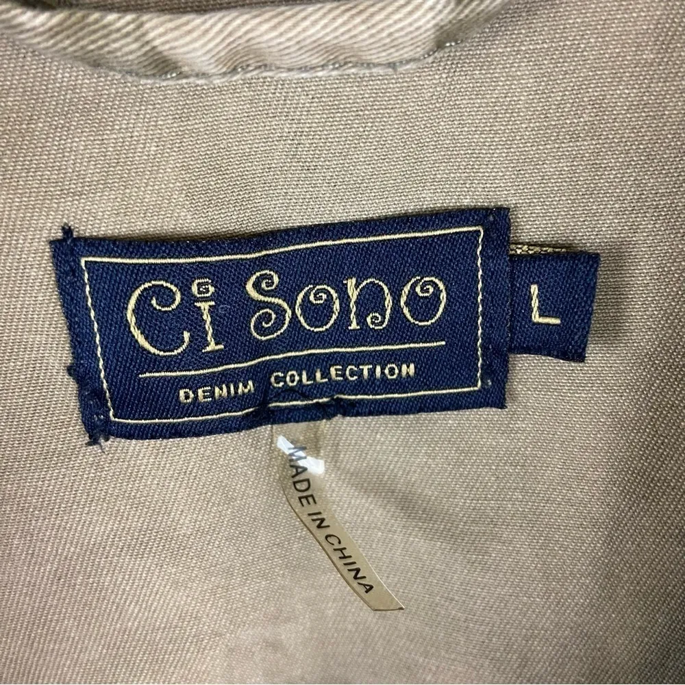 Camo Jacket Army Military Style Zip and Snap Closure Ci Sono Grunge Indie Sleaze - Image 6