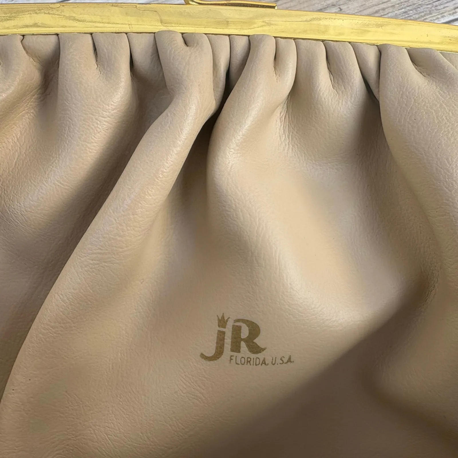 VTG Kisslock Clutch Purse Pink Large Soft Woven Fabric JR Florida Retro Coquette - Image 15