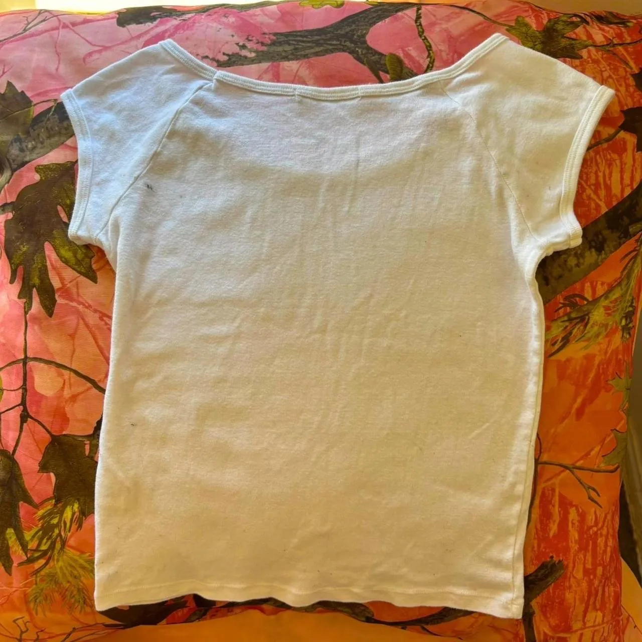 brandy melville white off shoulder relaxed fit short sleeve t shirt  - Image 3