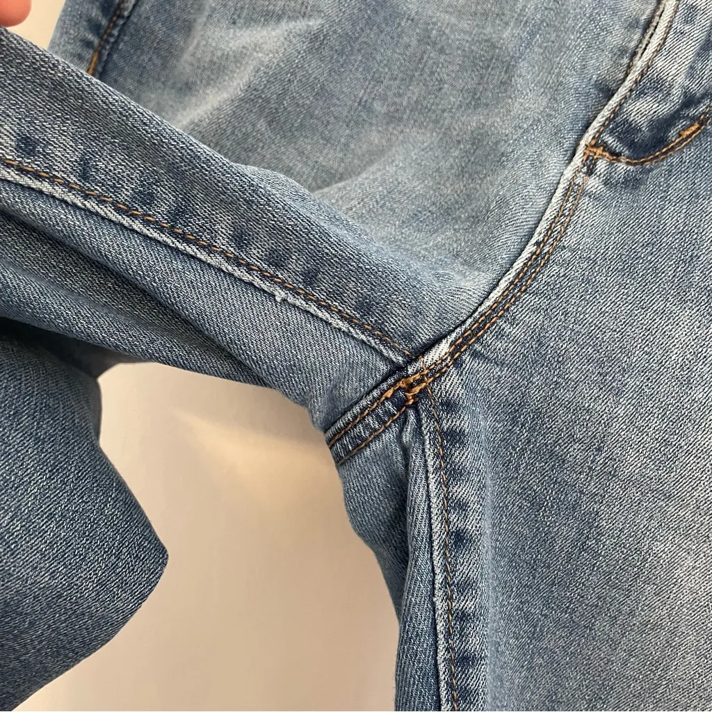 ANN TAYLOR LOFT Outlet Modern Skinny Jeans Medium Wash Ripped Rips Distressed 6 - Image 12