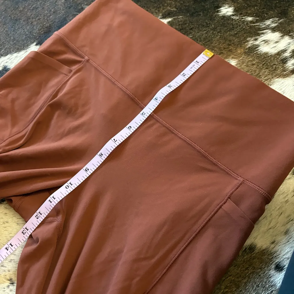 Athleta  Salutation Stash‎ Flare Pants Pockets In Brown Size Large - Image 6