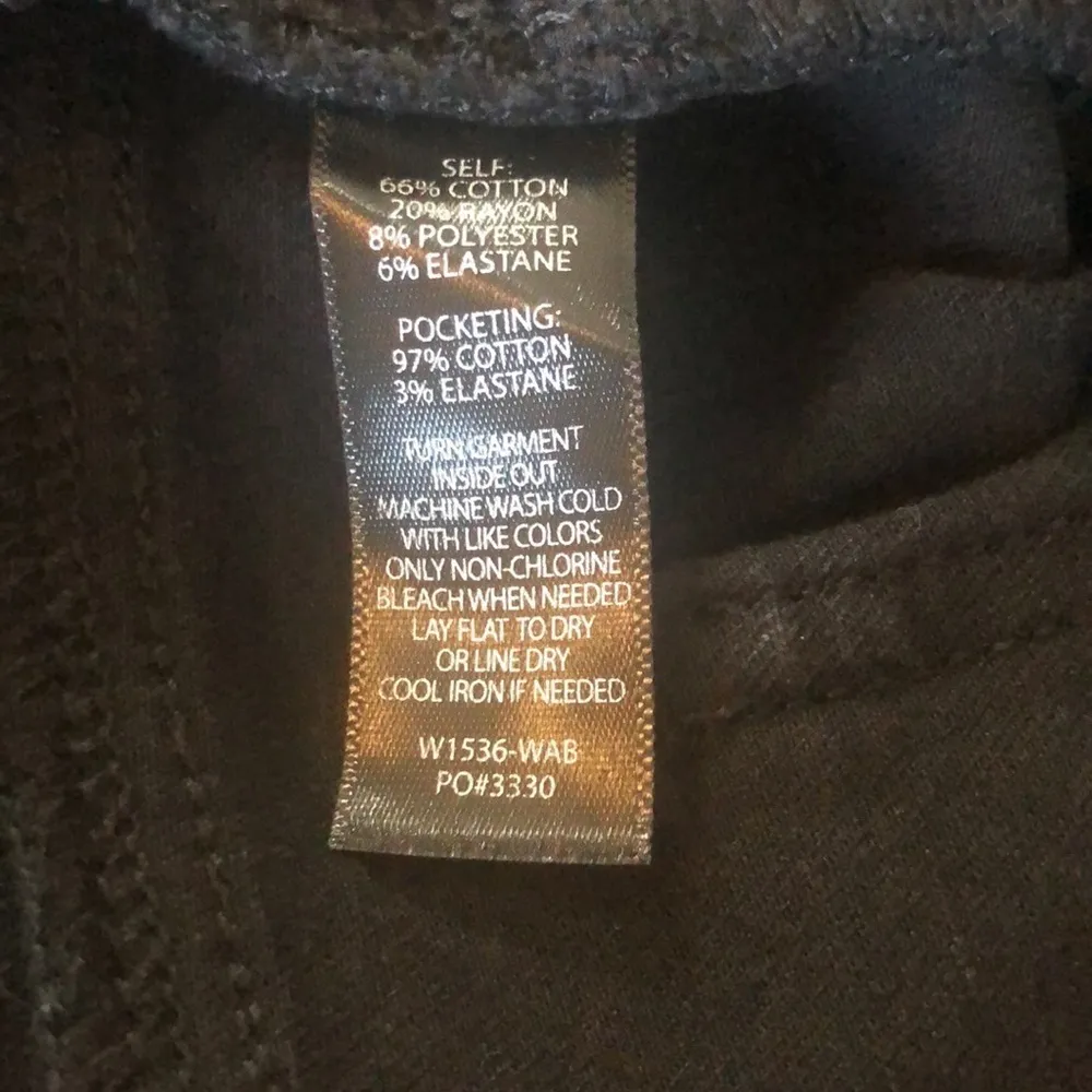 Straight-Leg 4 Pocket Yoga Denim Stretch Jean Sz. MP Black Slimming - Image 8