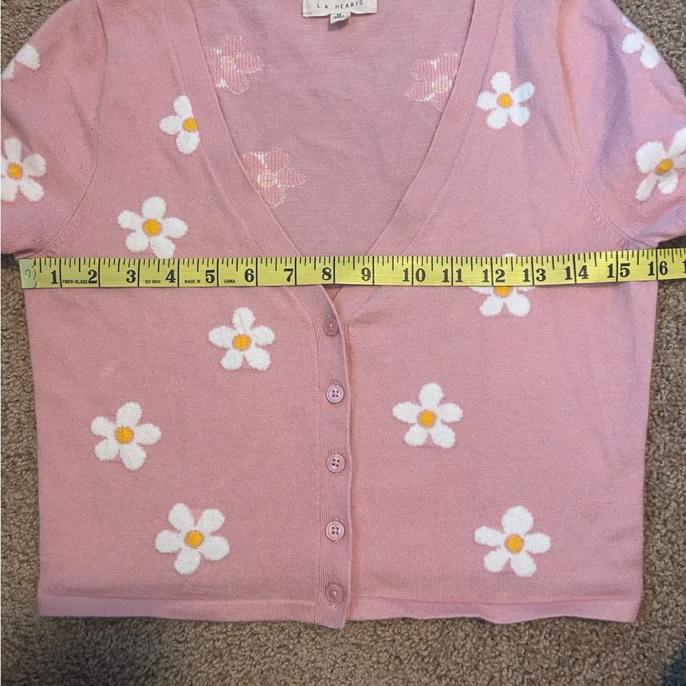 L.A. Hearts by PacSun Pink Floral Button-Up Top Size Medium - Image 9