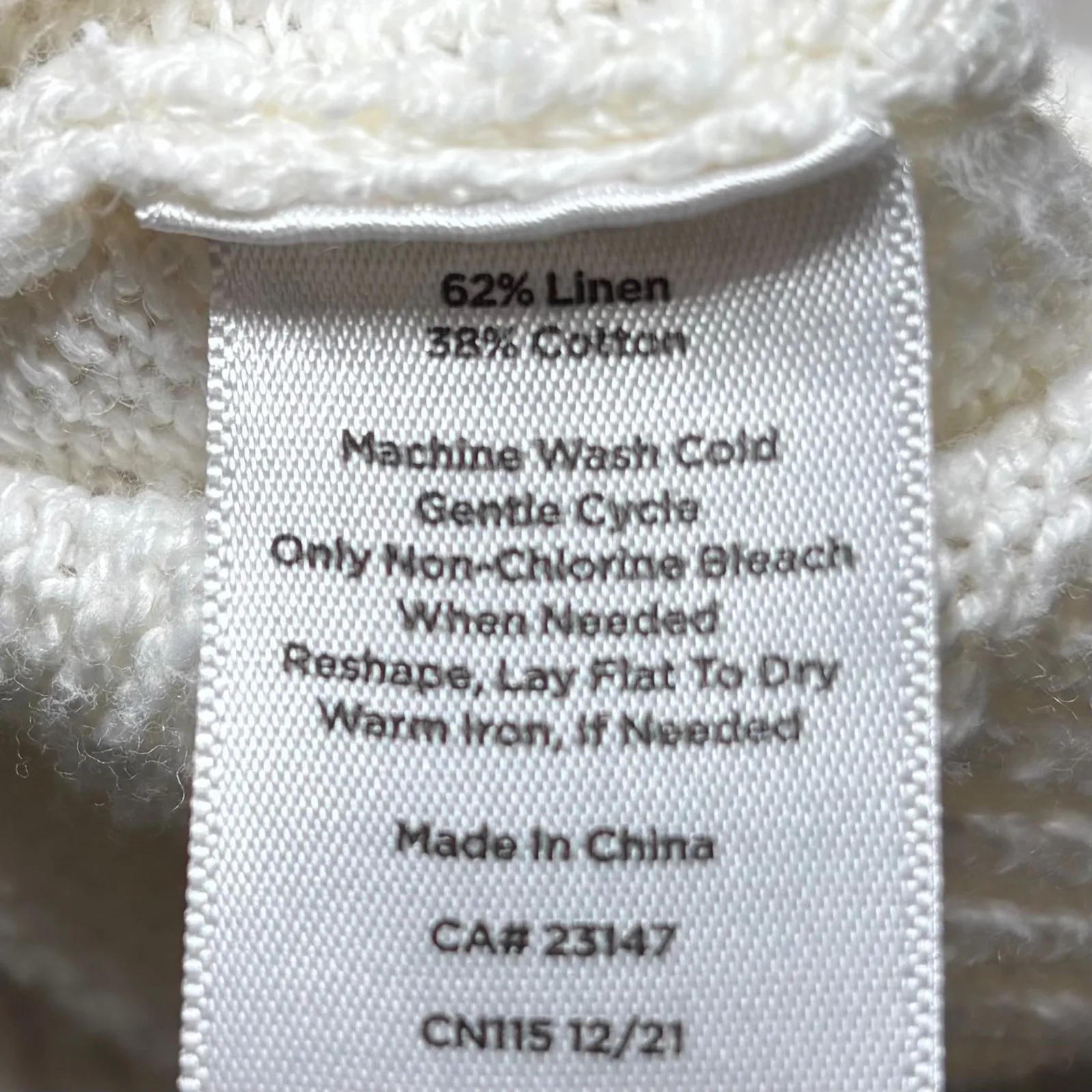 Talbots Sweater Vest Linen Cotton Blend White Pastel Striped Large Preppy Layers - Image 8