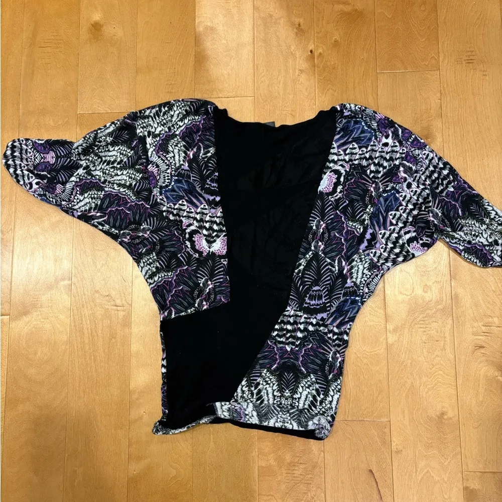 Vintage Custo Barcelona batwing top sz 2 (s/m) - Image 2
