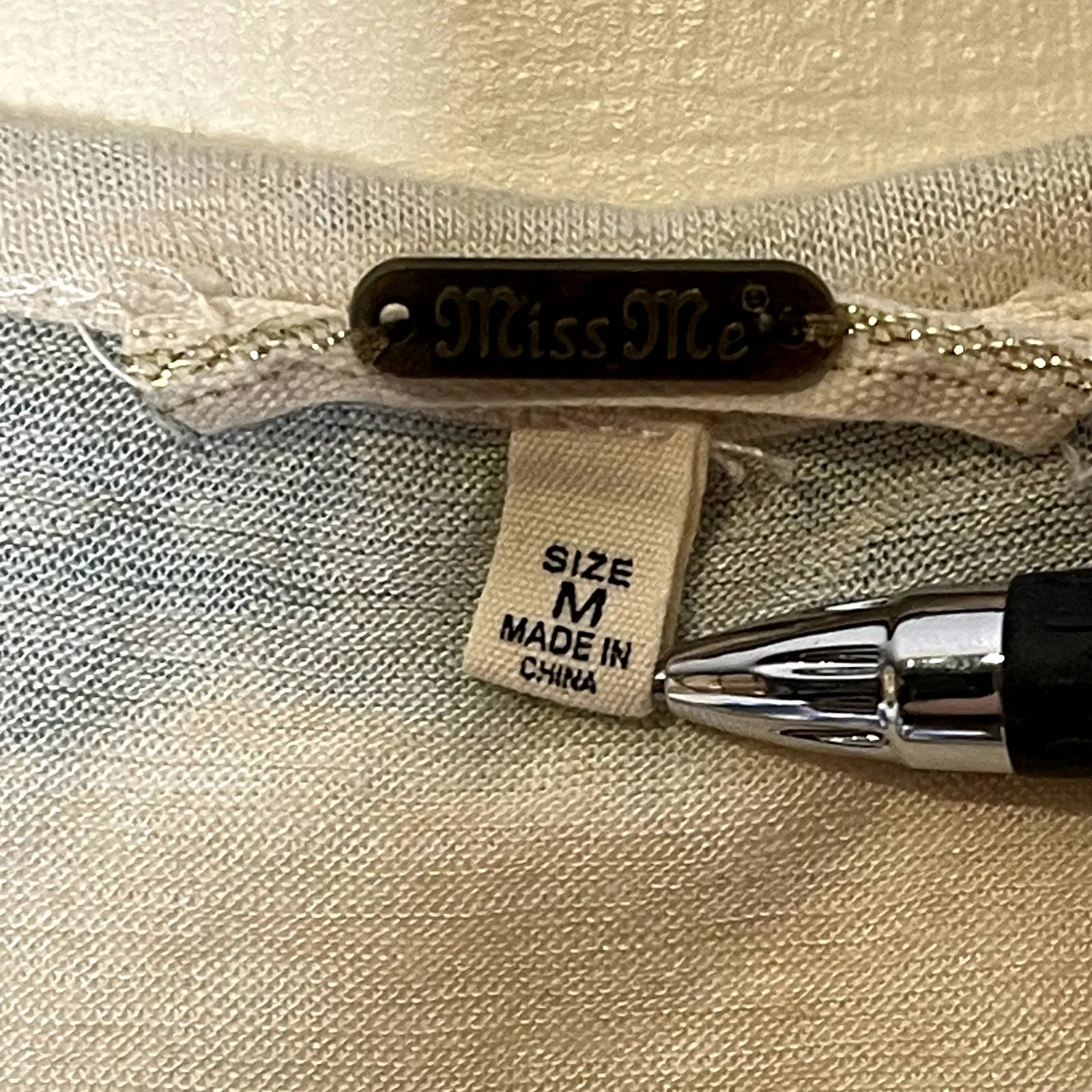 Miss Me Women Size Medium Muscle‎ Tank Top Scoop Neck Relaxed Multicolor Striped - Image 6