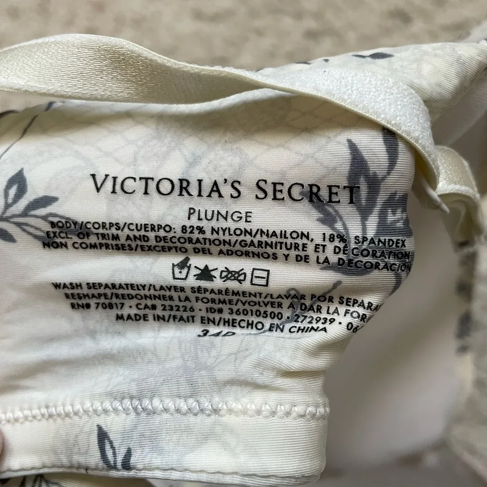 Victorias Secret Push Up ivory floral sequin bra - Image 5