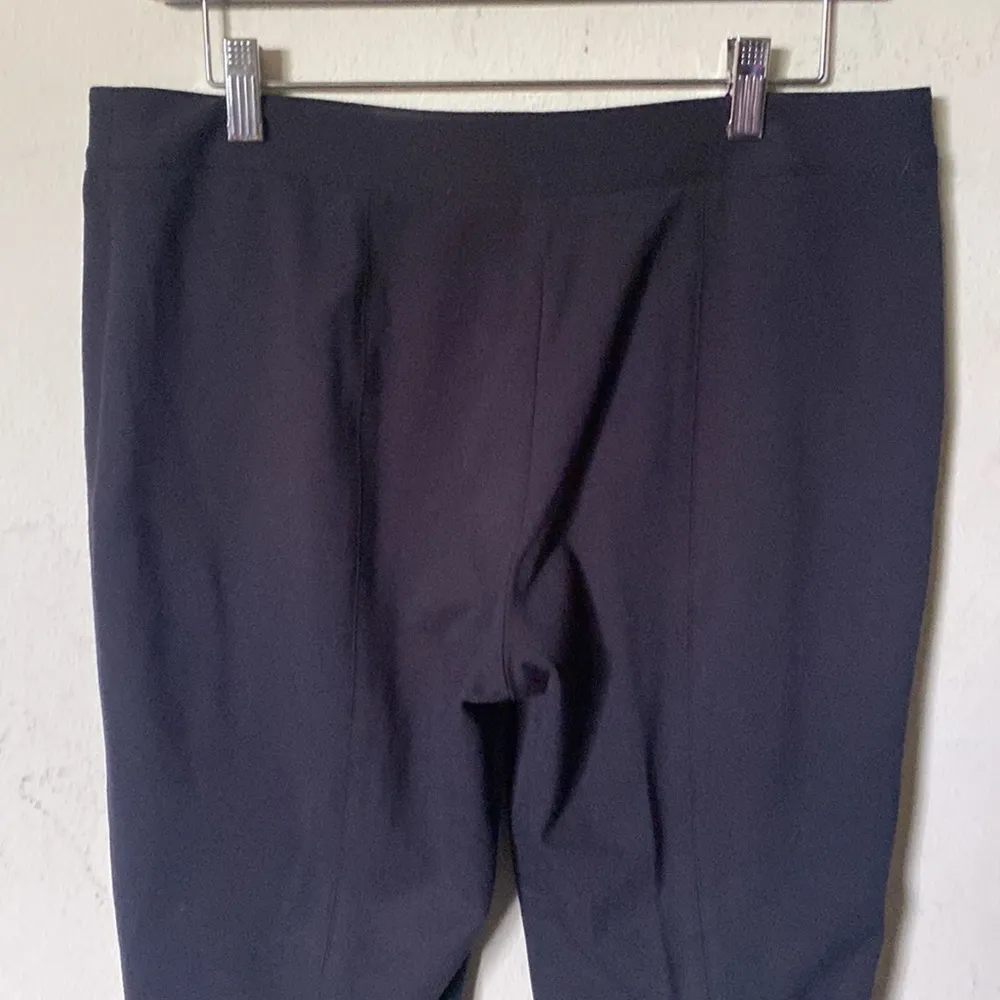 TALBOTS | SIGNATURE SLACKS | FAUX LEATHER TRIM | ZIPPER FRONT WITH POCKETS | NEW - Image 6