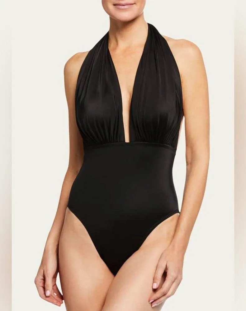 NORMA KAMALI halter neck Low Back swimsuit, Black, Small, BRAND NEW, $160 - Image 6