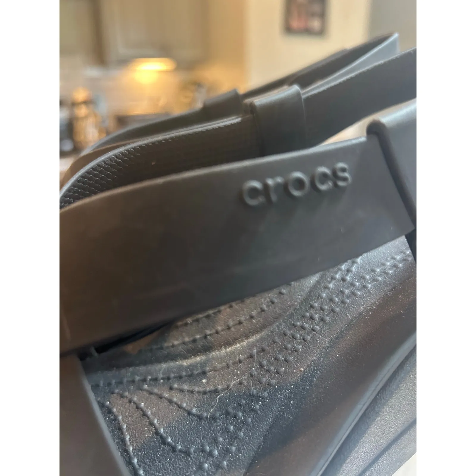 Crocs Platform Liferide Black Sandals - Women's Size 9 - Image 9