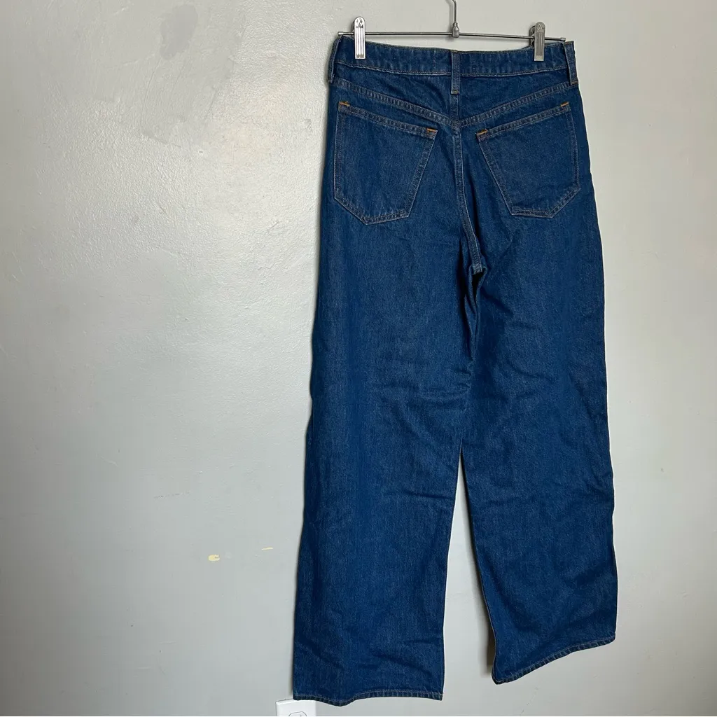 A & F Classic Blue Wide-Leg Women Jeans 26 or size 2 - Image 4