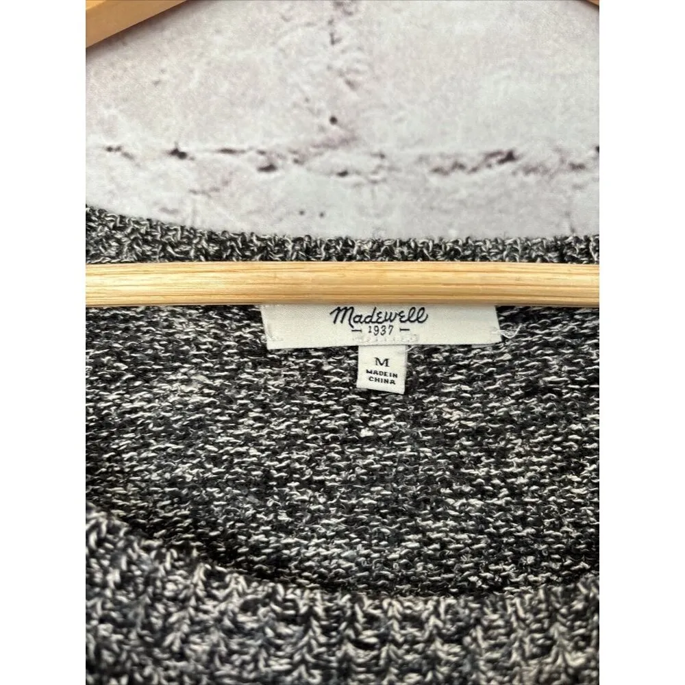 Madewell Black Marled Women’s‎ Sweater Pullover M - Image 2
