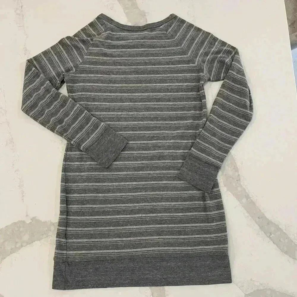 The North Face Gray Long Sleeve Striped Pullover Knit Top/ Dress Women's Medium - Image 6