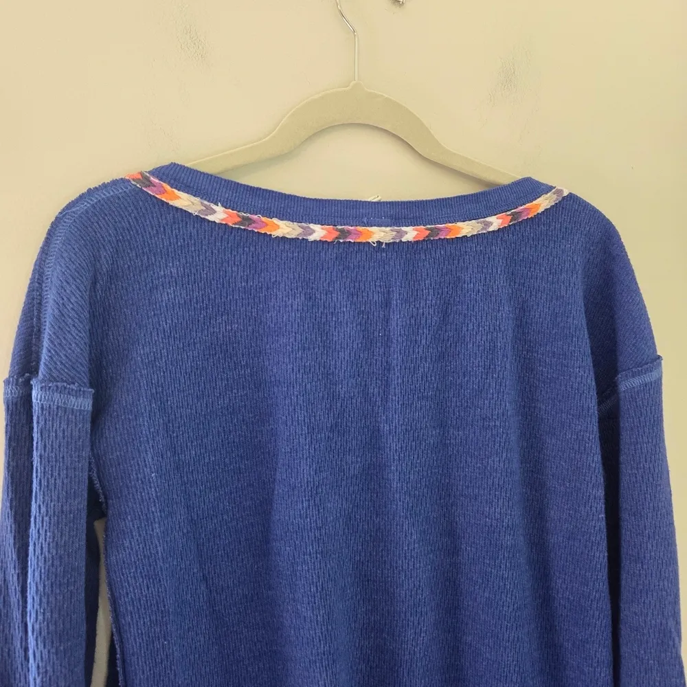 We The Free Royal Blue Rainbow Henley - Image 6