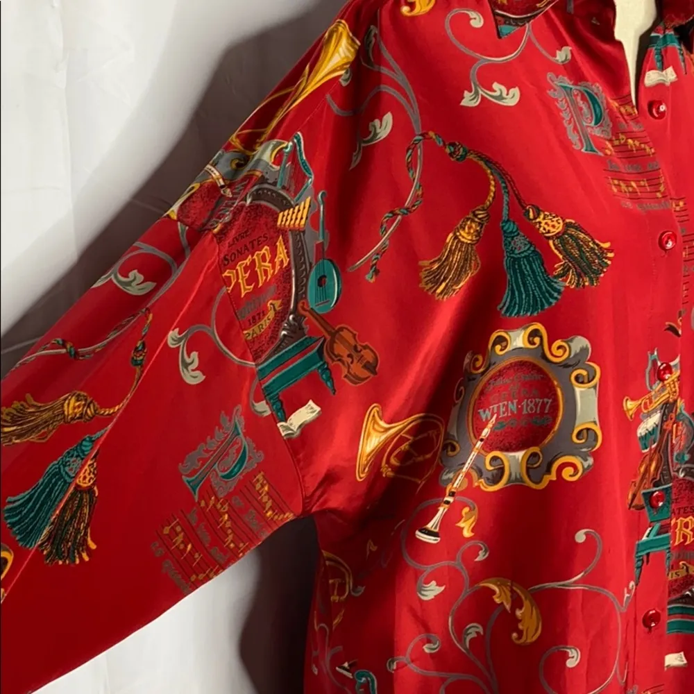 Vintage Linda Allard Ellen Tracy Blouse 6 - Image 5