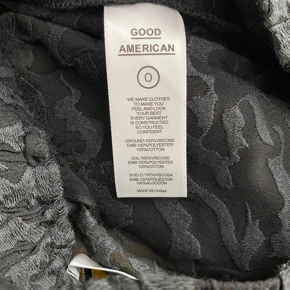 Good American Sheer Zebra Running Shorts‎ Black - Image 11