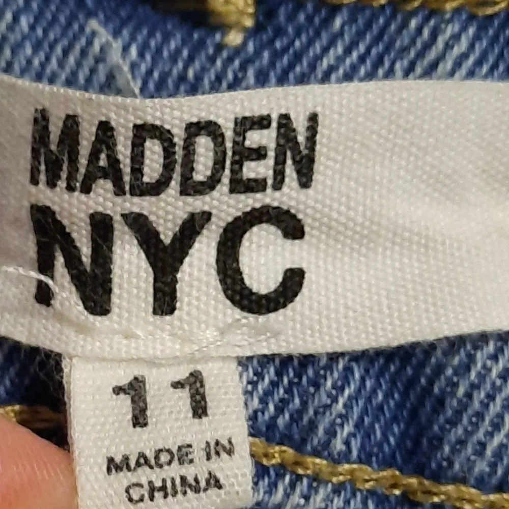 Madden NYC Denim Shorts Size 11 Blue - Image 4
