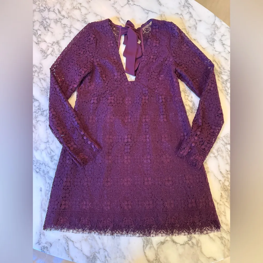 NWT Free People Honey Honey Mini Potent Purple missing two buttons in back Sz 10 - Image 4