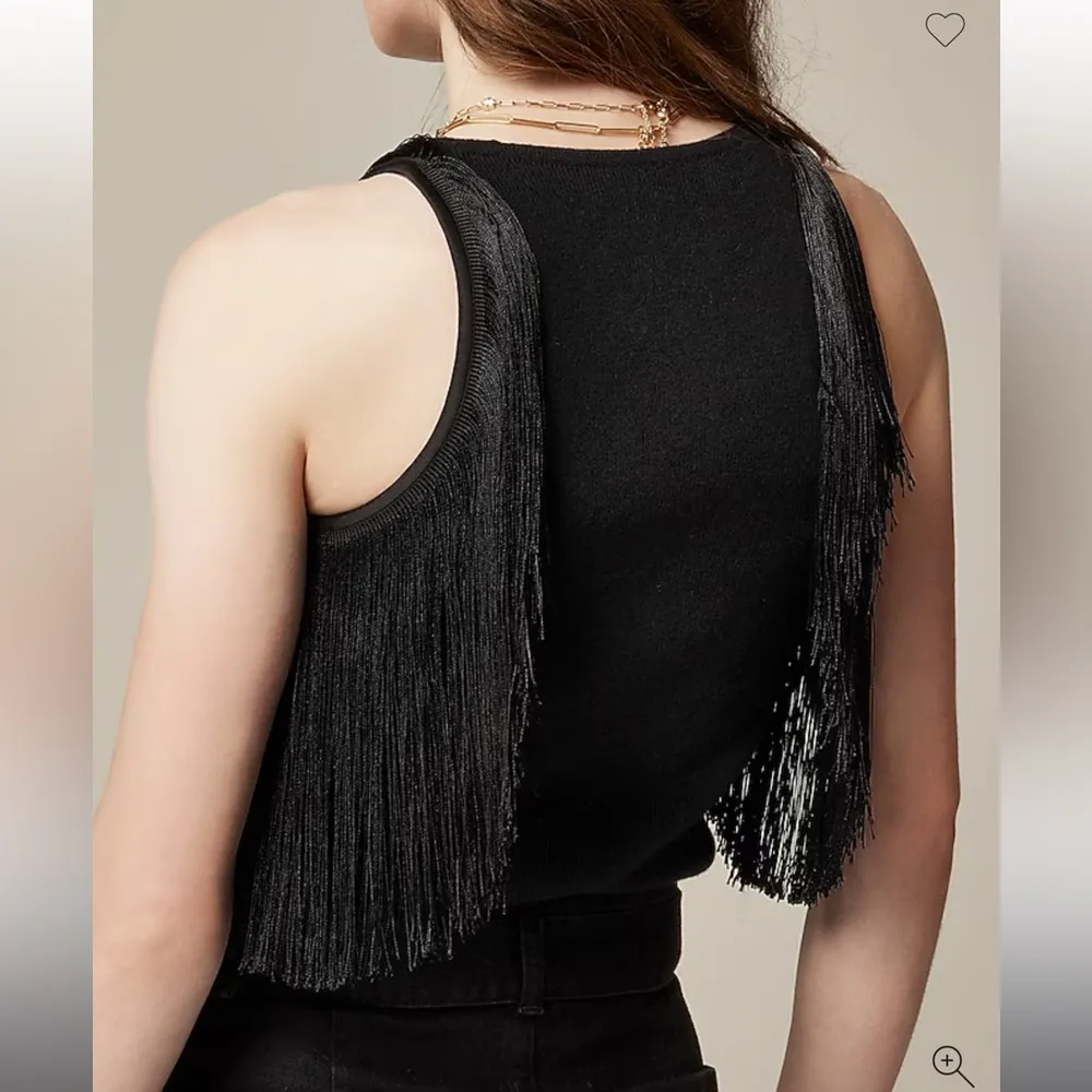 J.Crew Cashmere fringe-trim sweater-tank - Image 2