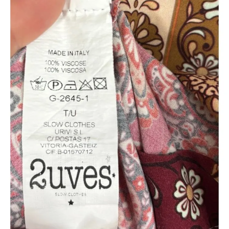 Vintage 2uves Slow Clothes Italy Button - Image 6