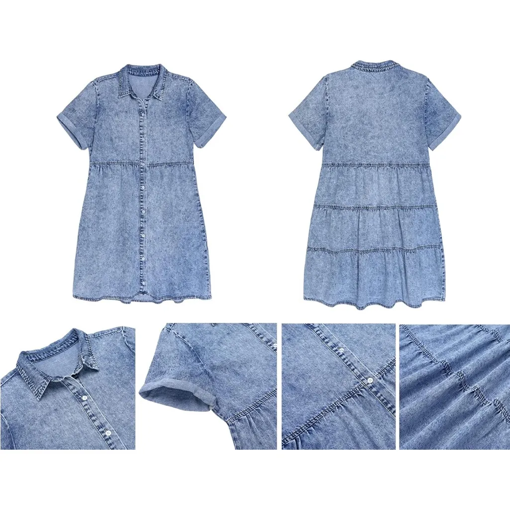 Casual Blue Button - Image 2