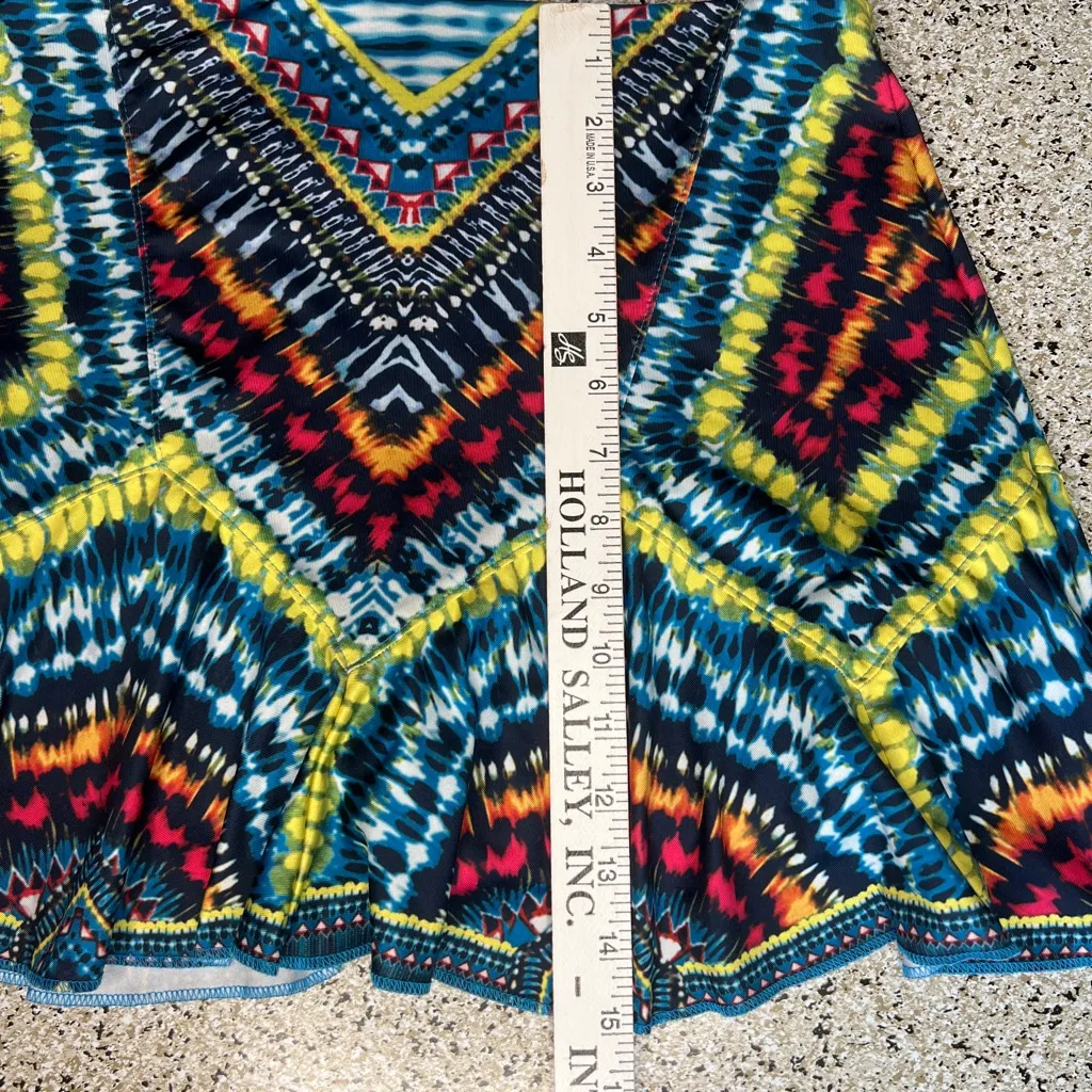 Lucky in Love Skort Sz SM Multicolor Chevron Geometric Pickleball Tennis Golf - Image 5