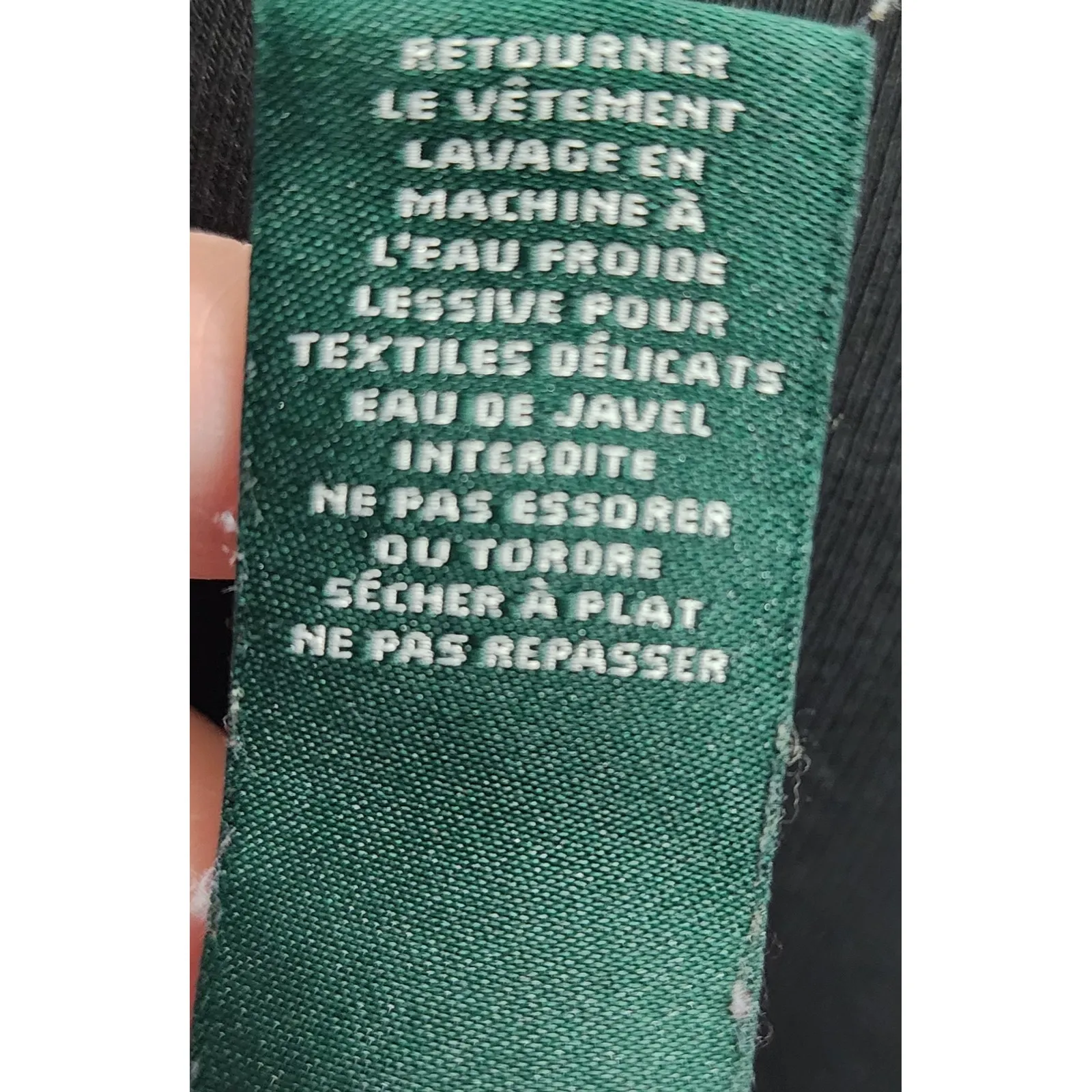 Lauren Ralph‎ Lauren Long Sleeve Top Lace Shoulder Detail Black Size M - Image 5