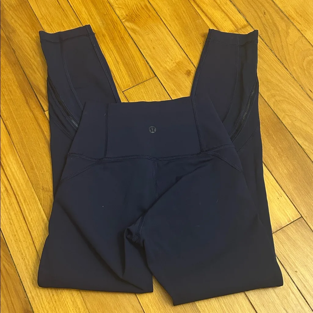 Lululemon High Times Pant Full-On Luxtreme Blue Mesh - Image 6