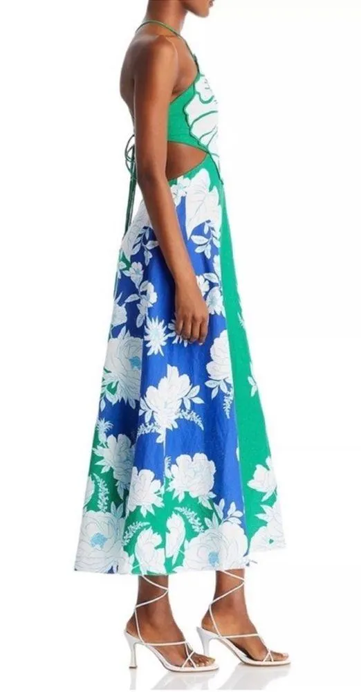FARM Rio Soft Garden Flower Maxi Dress Size XL - Image 4