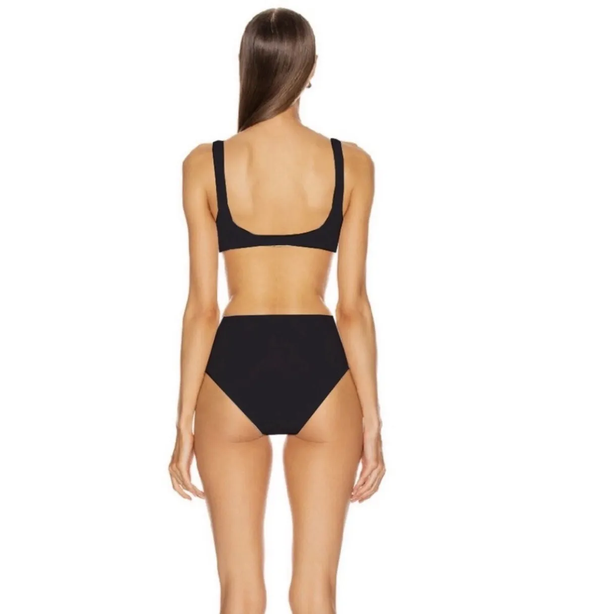 Solid & Striped Bailey Black Knot Front One Piece Swimsuit NWOT Size S - Image 2