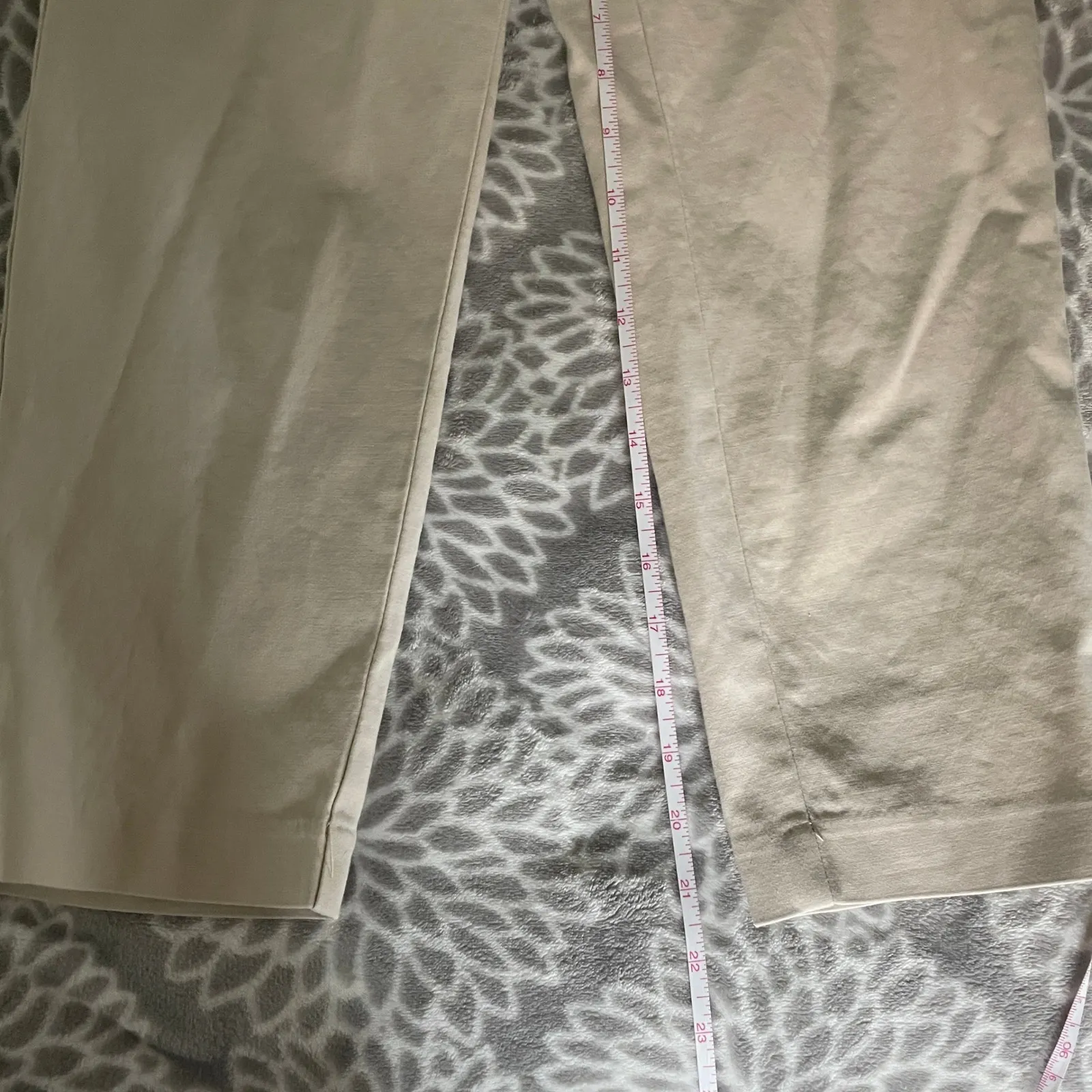 LOFT The Riviera Slim‎ Pants 0 Petite Beige Cropped Ankle Career Corporate Chic - Image 7