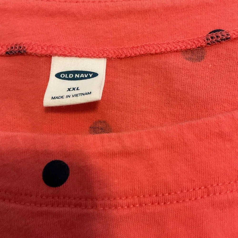 Old Navy Pink Dark Polka Dot Top - Image 4