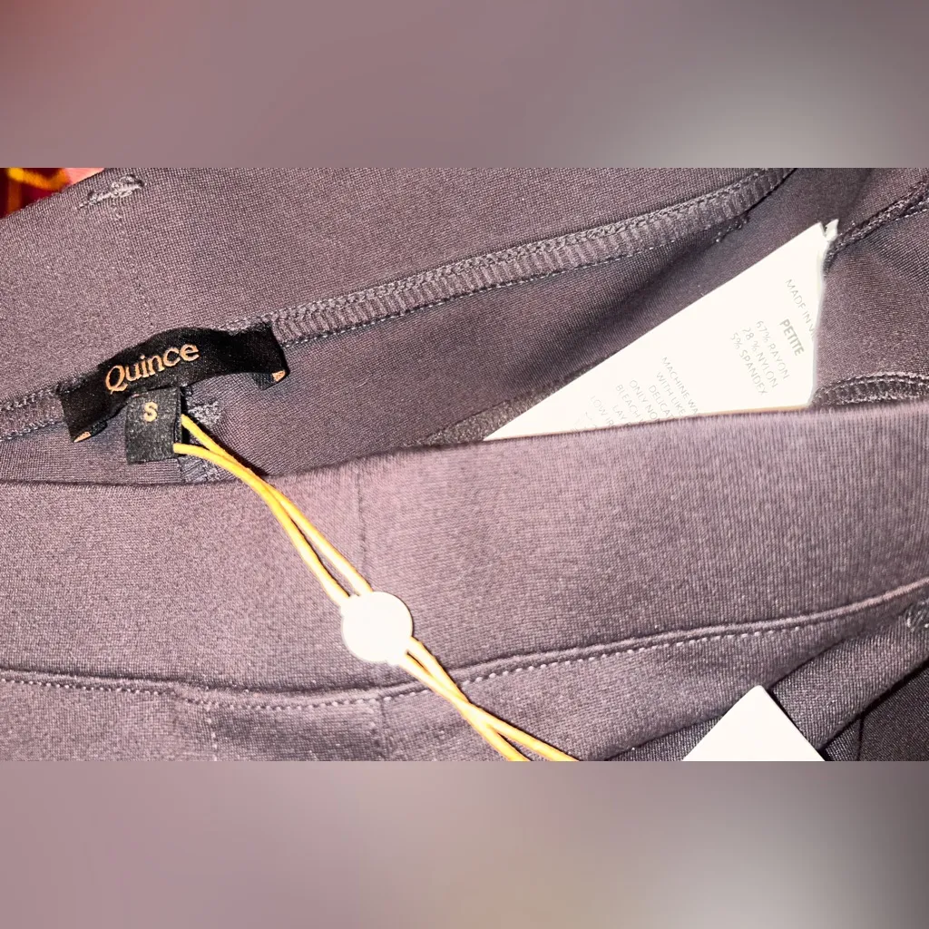 Quince Chocolate Brown Pull-On Pants Size S. NWT - Image 3